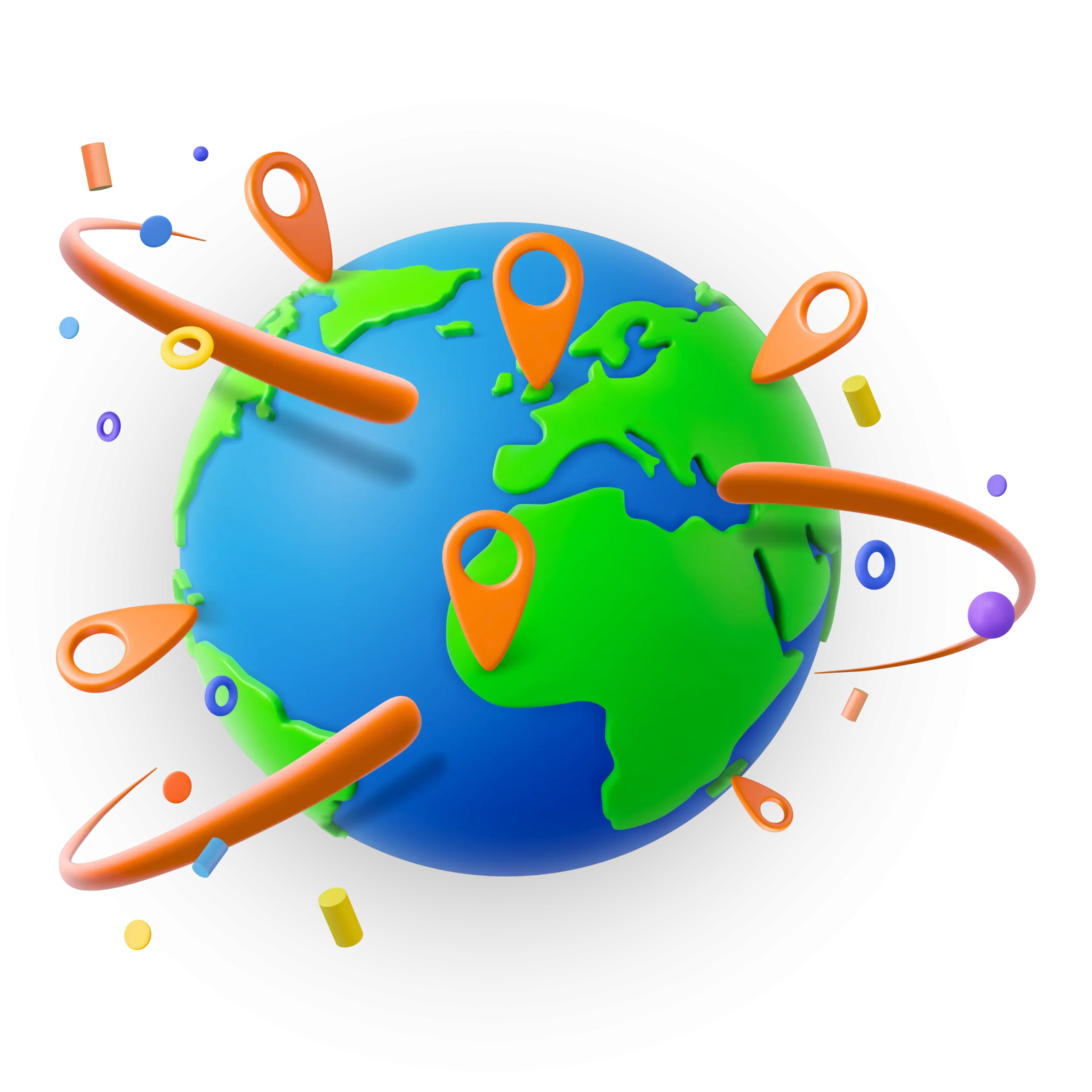 Icon of a map pin for Android, symbolizing location with a bold and clear teardrop shape.